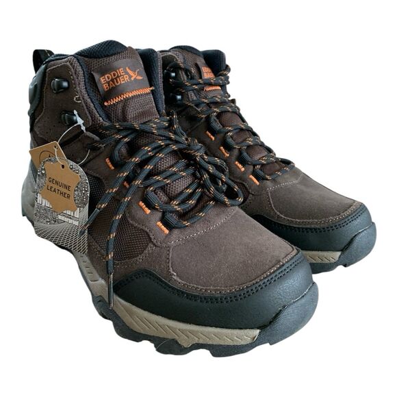 NWT Eddie Bauer Men\'s Bonham Outdoor Boots Brown Waterproof- Size 8.5 main image 7